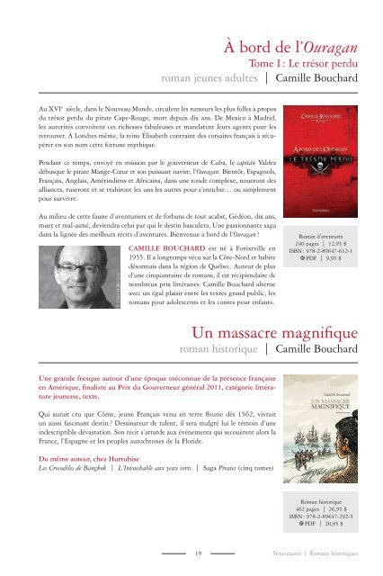 Consultez notre catalogue littÃ©raire 2012 - Les Ãditions Hurtubise