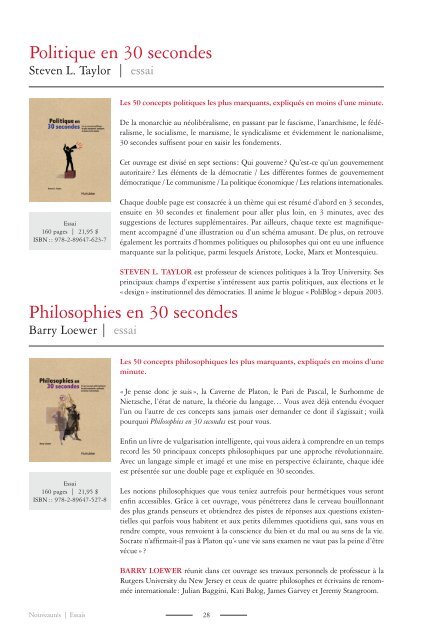 Consultez notre catalogue littÃ©raire 2012 - Les Ãditions Hurtubise