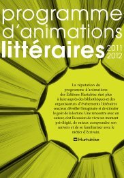 La rÃ©putation du programme d'animations des Ãditions Hurtubise n ...