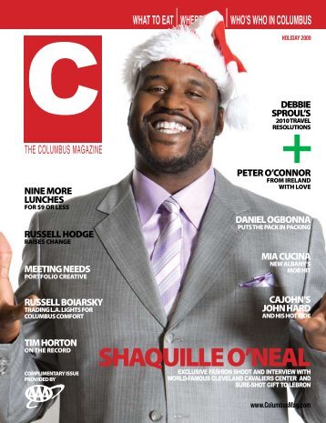 SHAQUILLE O'NEAL - C Magazine / columbusmag.com