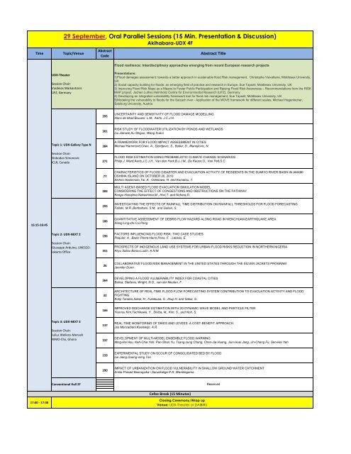 5th International Conference on Flood ... - (IFI)-Home Page