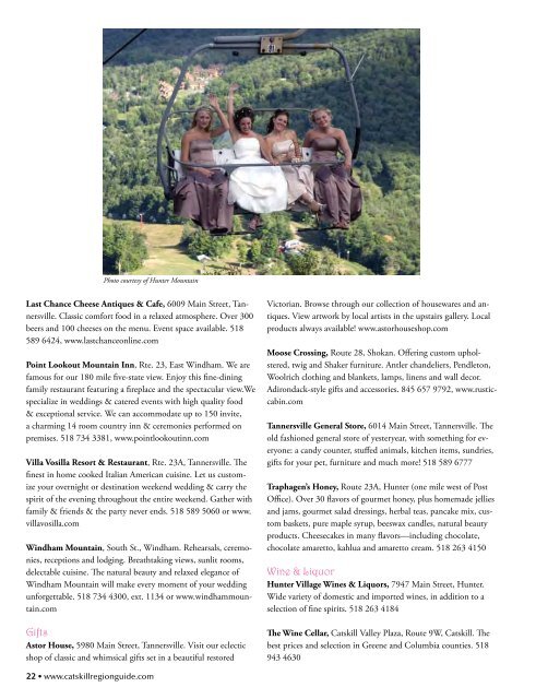 WEDDING ISSUE - Catskill Mountain Foundation