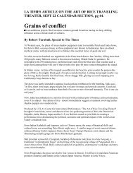 Grains of conflict - UCLA Department of World Arts and Cultures ...