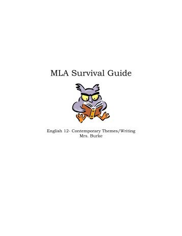 MLA Survival Guide