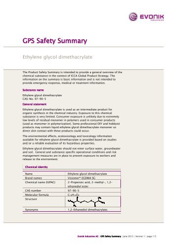 Ethylene glycol dimethacrylate - Evonik Industries AG