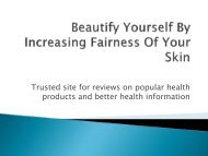 Beautify Yourself By Increasing Fairness Of Your Skin