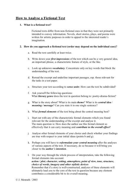 How To Analyse A Fictional Text how-to-analyse-a-fictional-text