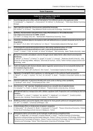 Download poster programme - Frontiers in Polymer Science