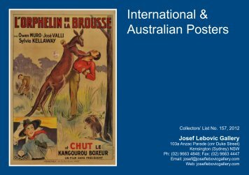 International & Australian Posters - Josef Lebovic Gallery