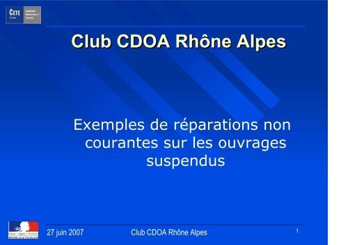 Club CDOA RhÃ´ne Alpes