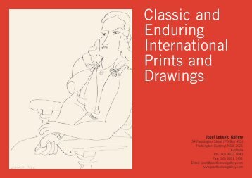Classic and Enduring International Prints and Drawings