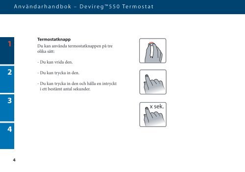 Användarhandbok – Devireg™ 550 Termostat - Danfoss.com