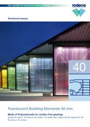 Your specialist for translucent building elements