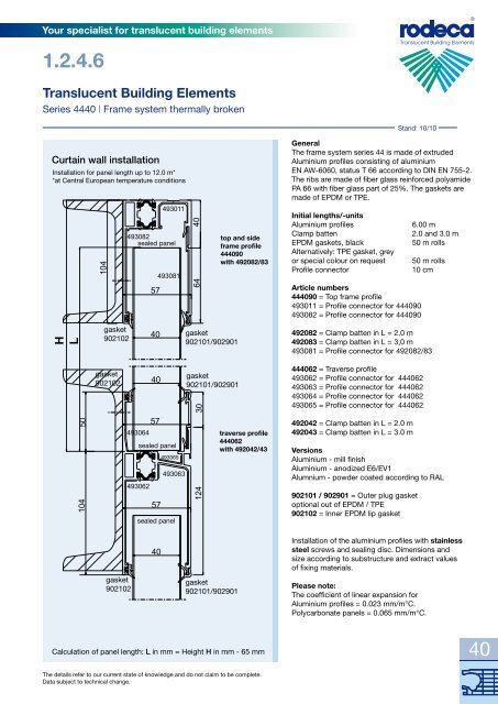 Your specialist for translucent building elements