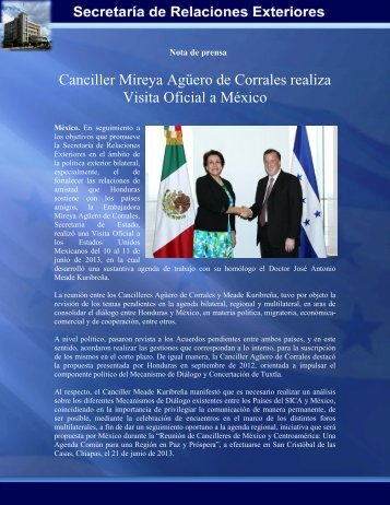 documento - SecretarÃ­a de Relaciones Exteriores de Honduras