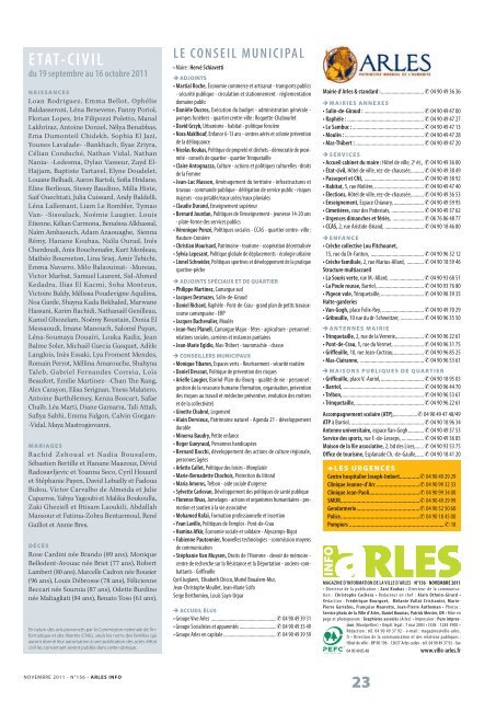 TÃ©lÃ©charger au format PDF (6.55 Mo) - Arles kiosque