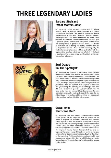 'What Matters Most' Suzi Quatro 'In The Spotlight ... - Beige Magazine