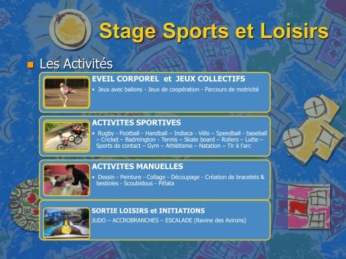Stage Sports et Loisirs - Les Avirons