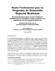 Programa de Desarrollo Espacial Mexicano