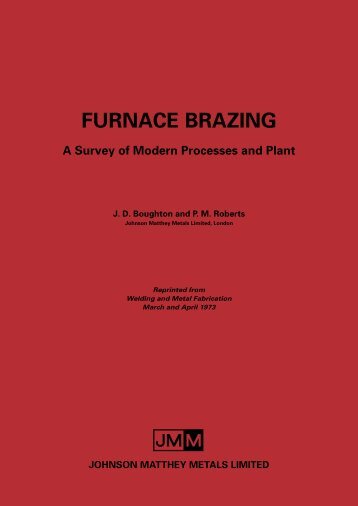 1 Furnace Brazing - Johnson Matthey Metal Joining