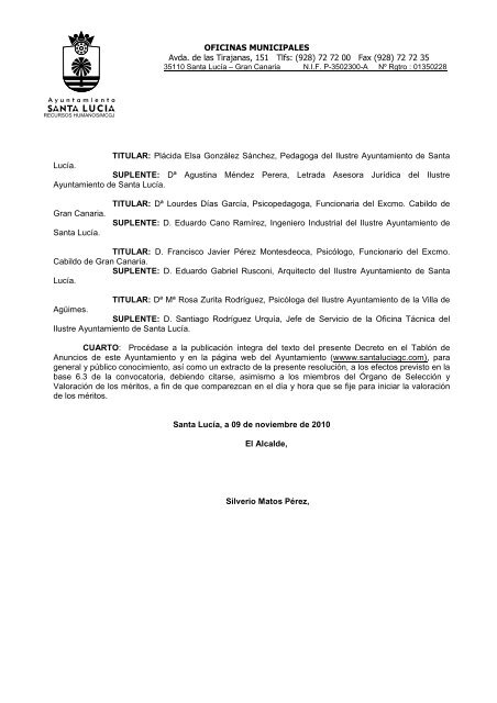 Anuncio de lista Definitiva de Admitidos y Excluidos para la Lista de ...