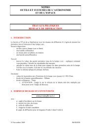 travaux pratiques reseaux de diffraction - Outils et SystÃ¨mes de l ...