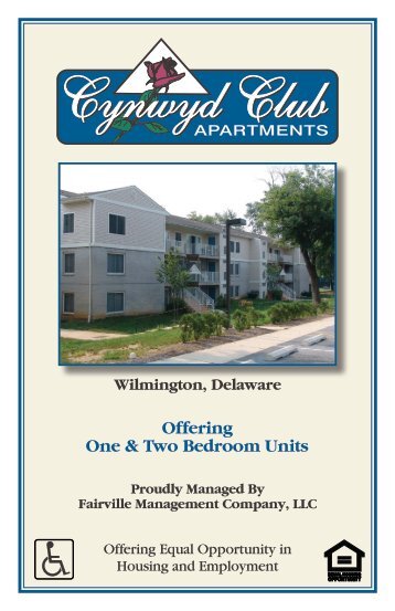 Offering One & Two Bedroom Units Wilmington ... - Team-Logic