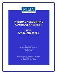 internal accounting controls checklist for ntma chapters - National ...