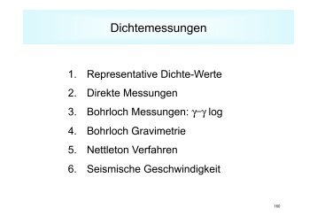 Dichtemessungen