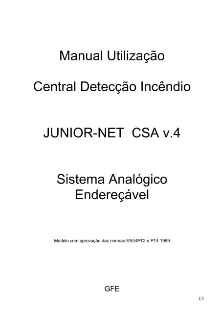 Manual Utilizador Junior-net PT.pdf - CENTRALSEG