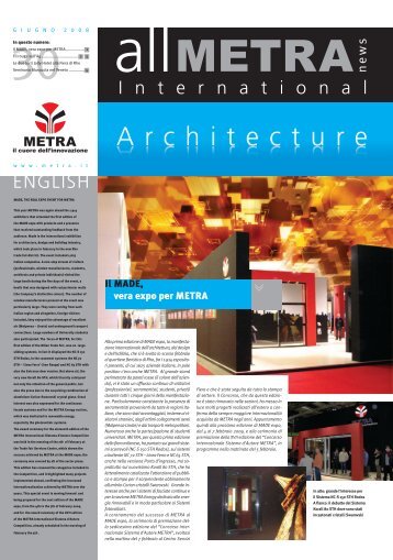 3-News Architecture 30.indd - Metra SpA