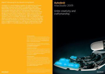 Autodesk® AliasStudio™ 2009 Unite creativity and ... - Cadgroup