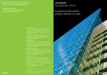 Autodesk® NavisWorks® 2009 Experience the whole ... - Cadgroup