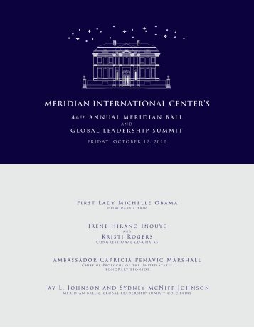 MERIDIAN INTERNATIONAL CENTER'S