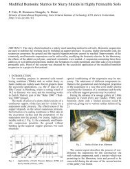 Modified Bentonite Slurries for Slurry Shields in Highly ... - ETH - IGT