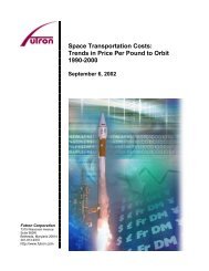 Space Transportation Costs: Trends in Price Per Pound to Orbit ...