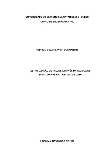 TCC - RODRIGO CEZAR XAVIER DOS SANTOS 2009-2 - Unesc