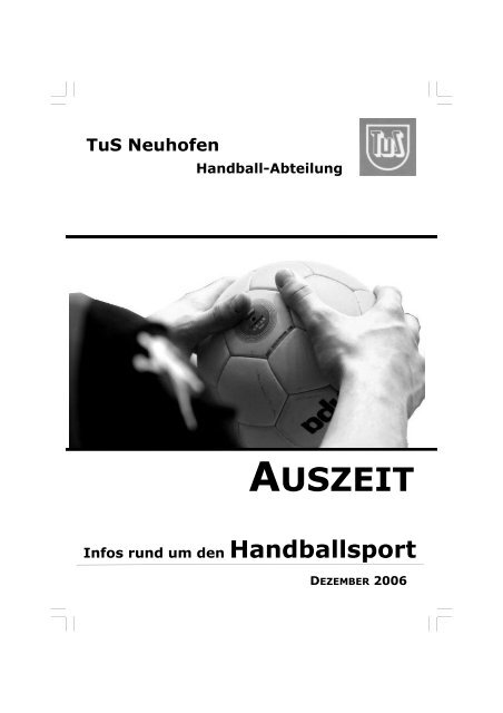 AUSZEIT Infos rund um den Handballsport TuS Neuhofen ...