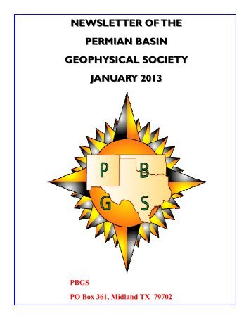 January, 2013 - Permian Basin Geophysical Society