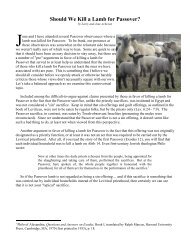 Should We Kill a Lamb for Passover.pdf - Ponderscripture.org