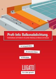 Profi-Info Balkonabdichtung - Lugato