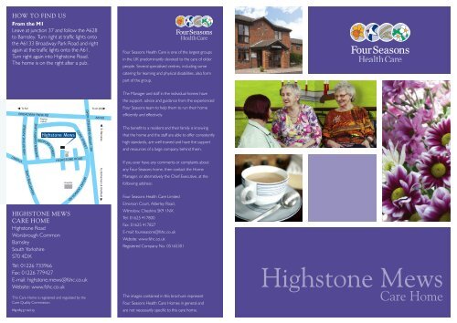 Highstone Mews Brochure - Four Seasons Health Care
