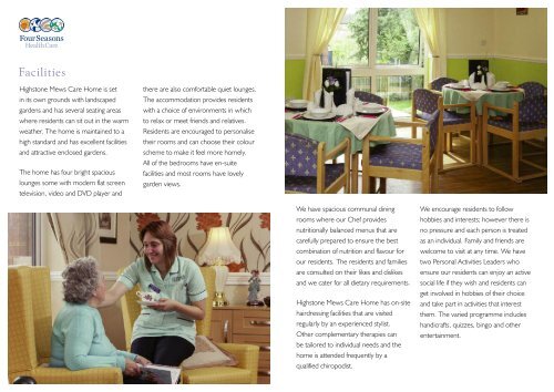 Highstone Mews Brochure - Four Seasons Health Care