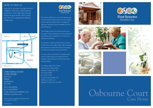 Osbourne Court Brochure - Four Seasons Health Care