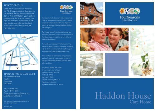 Haddon House Brochure - Four Seasons Health Care