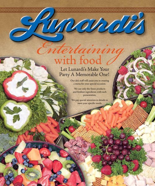 with food - Lunardi's