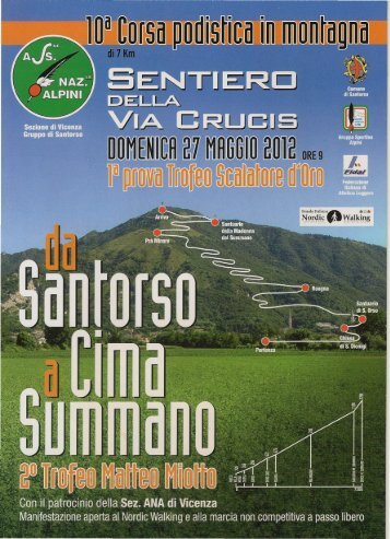 Santorso-Cima Summano - Sezione Vicenza