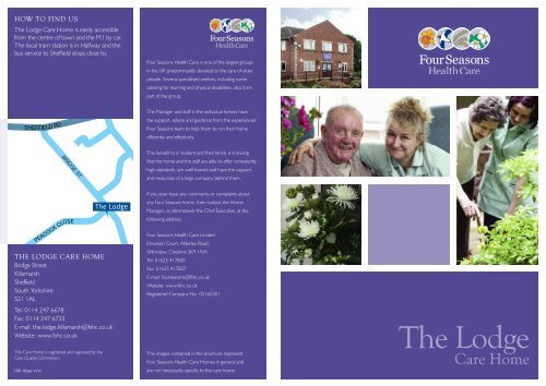 The Lodge Brochure - Four Seasons Health Care