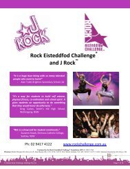 WHAT IS J ROCK - Rock Eisteddfod Challenge