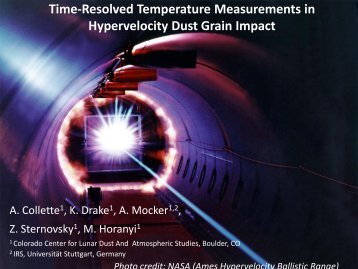 Time-Resolved Temperature Measurements in Hypervelocity Dust ...